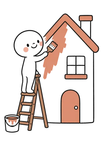 Yapay Zekâ Dış cephe Uzmanı el çizimi karakter
