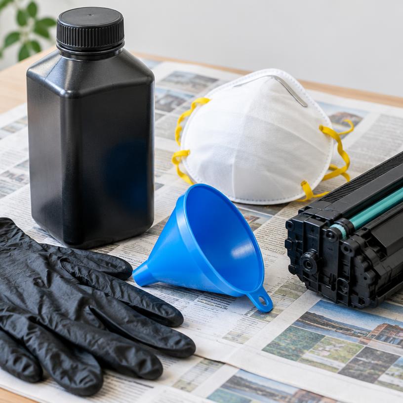 1. adım: Doğru toner tozunu ve ekipmanı hazırlayın